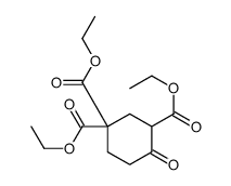 triethyl 4-oxocyclohexane-1,1,3-tricarboxylate结构式