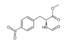 D,L-N-formyl-4-nitrophenylalanine methyl ester Structure