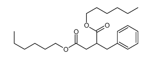 dihexyl 2-benzylbutanedioate Structure