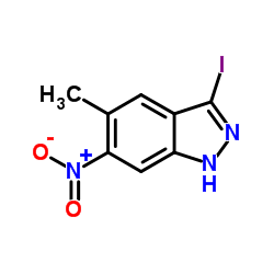 3-Iodo-5-methyl-6-nitro-1H-indazole picture