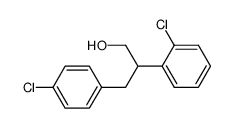 4-chloro-β-(2-chlorophenyl)benzenepropanol Structure