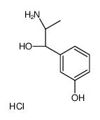 3-[(1R,2S)-2-amino-1-hydroxypropyl]phenol,hydrochloride Structure