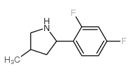 Pyrrolidine, 2-(2,4-difluorophenyl)-4-methyl- (9CI) Structure