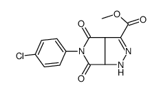 methyl 5-(4-chlorophenyl)-4,6-dioxo-3a,6a-dihydro-1H-pyrrolo[3,4-c]pyrazole-3-carboxylate Structure