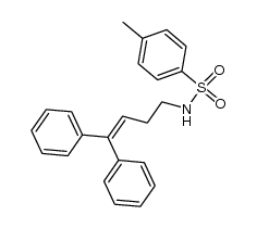 N-(4,4-diphenylbut-3-enyl)-4-methylbenzenesulfonamide结构式