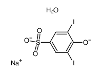 4-Hydroxy-3,5-diiodobenzenesufonic Acid Dihydrate, Sodium Salt, >95 Structure