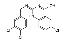 6-chloro-2-[(3,4-dichlorophenyl)methylamino]-1H-quinazolin-4-one Structure