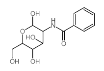 N-苯甲酰-D-氨基葡萄糖结构式