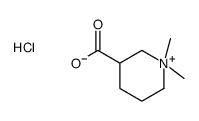 1,1-dimethylpiperidin-1-ium-3-carboxylic acid,chloride结构式