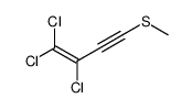 1,1,2-trichloro-4-methylsulfanylbut-1-en-3-yne结构式