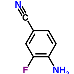 4-氨基-3-氟苯甲腈结构式
