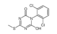 3-(2,6-dichlorophenyl)-6-(methylthio)-1,3,5-triazine-2,4(1H,3H)-dione结构式