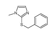 2-benzylsulfanyl-1-methylimidazole结构式