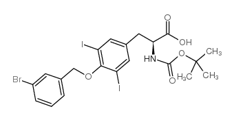 Boc-3,5-二碘-L-酪氨酸(3′-BrBzl)-OH结构式