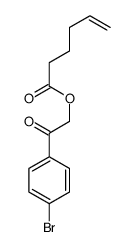 [2-(4-bromophenyl)-2-oxoethyl] hex-5-enoate结构式