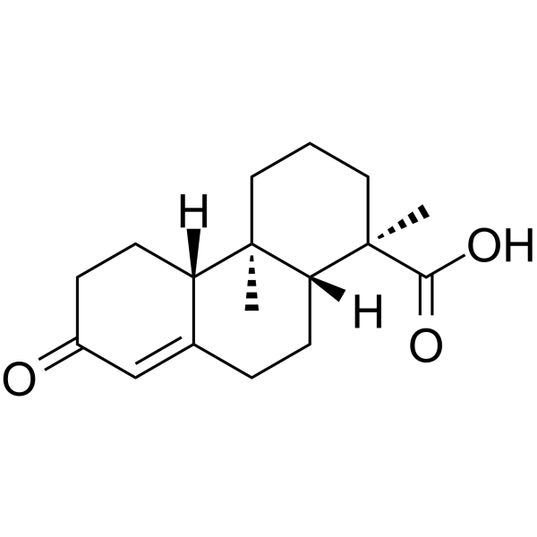 13-Oxopodocarp-8(14)-en-15-oic acid Structure