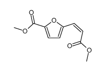 5-(2-甲氧基羰基乙烯基)呋喃-2-羧酸甲酯结构式