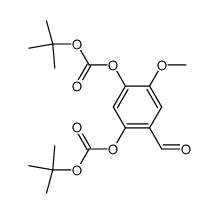 di-tert-butyl (4-formyl-6-methoxy-1,3-phenylene) dicarbonate Structure