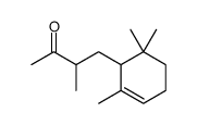 3-methyl-4-(2,6,6-trimethyl-2-cyclohexen-1-yl)butan-2-one结构式