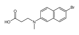 3-[(6-bromonaphthalen-2-yl)methylamino]propionic acid结构式