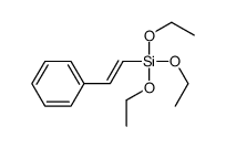 triethoxy(2-phenylethenyl)silane结构式