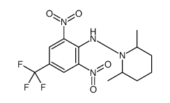 N-[2,6-dinitro-4-(trifluoromethyl)phenyl]-2,6-dimethylpiperidin-1-amine Structure