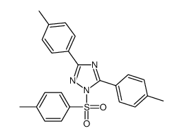 3,5-bis(4-methylphenyl)-1-(4-methylphenyl)sulfonyl-1,2,4-triazole结构式
