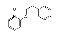 1-oxido-2-(2-phenylethylsulfanyl)pyridin-1-ium结构式