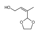3-(1,3-dioxolan-2-yl)but-2-en-1-ol结构式