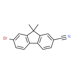 7-Bromo-9,9-dimethyl-9H-fluorene-2-carbonitrile structure