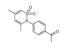 1-[4-(3,5-dimethyl-1,1-dioxothiazin-2-yl)phenyl]ethanone结构式