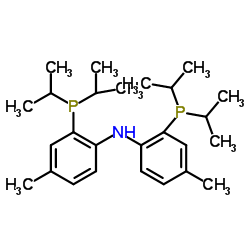 双[2-(二异丙基膦基)-4-甲基苯基]胺结构式
