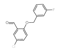 5-氯-2-[(3-氟苄基)氧基]苯甲醛结构式