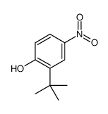 2-叔丁基-4-硝基苯酚结构式