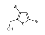(3,5-二溴噻吩-2-基)甲醇结构式