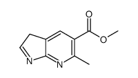 6-甲基-3H-吡咯并[2,3-B]吡啶-5-羧酸甲酯结构式