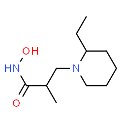 1-Piperidinepropanamide,2-ethyl-N-hydroxy-alpha-methyl-(9CI) Structure