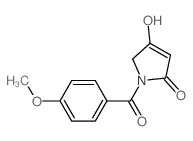 5-hydroxy-1-(4-methoxybenzoyl)-2H-pyrrol-3-one Structure