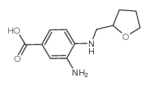 3-氨基-4-[(四氢-2-呋喃基甲基)氨基]苯甲酸结构式