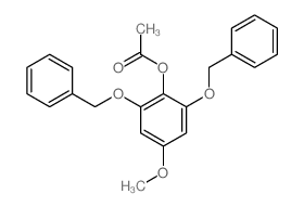Phenol,4-methoxy-2,6-bis(phenylmethoxy)-, 1-acetate结构式