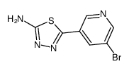 5-(5-bromopyridin-3-yl)-1,3,4-thiadiazol-2-amine结构式