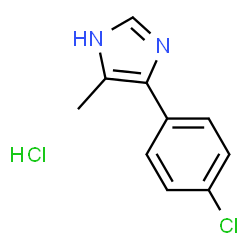 1H-IMidazole, 4-(4-chlorophenyl)-5-Methyl-, Monohydrochloride结构式