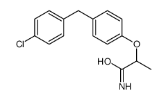 2-[4-[(4-chlorophenyl)methyl]phenoxy]propanamide结构式