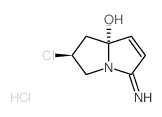 1H-Pyrrolizin-7a(5H)-ol,2-chloro-2,3-dihydro-5-imino-, monohydrochloride, (2S-trans)- (9CI) structure