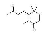2,4,4-trimethyl-3-(3-oxobutyl)cyclohex-2-en-1-one结构式