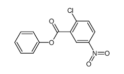 2-chloro-5-nitro-benzoic acid phenyl ester结构式