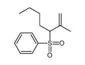 2-methylhept-1-en-3-ylsulfonylbenzene Structure