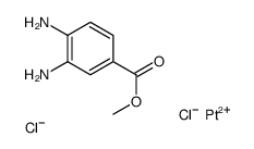 methyl 3,4-diaminobenzoate,platinum(2+),dichloride Structure