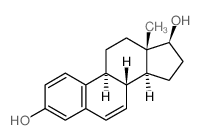 (8S,9S,13S,14S,17S)-13-methyl-8,9,11,12,14,15,16,17-octahydrocyclopenta[a]phenanthrene-3,17-diol structure