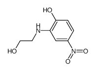 N-(2-hydroxyethyl)-2-hydroxy-5-nitroaniline结构式